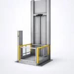 Вантажний вертикальний підйомник з платформою для підйому товарів у промислових приміщеннях